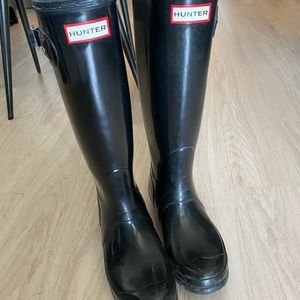 Black Hunter Boots Size 7